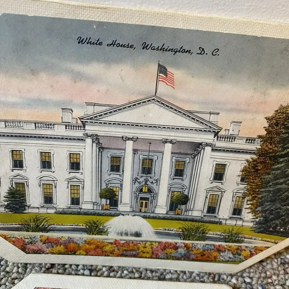 Vintage Hot Pads Old Photos Of White House Washington DC US Capital Lot Of 2